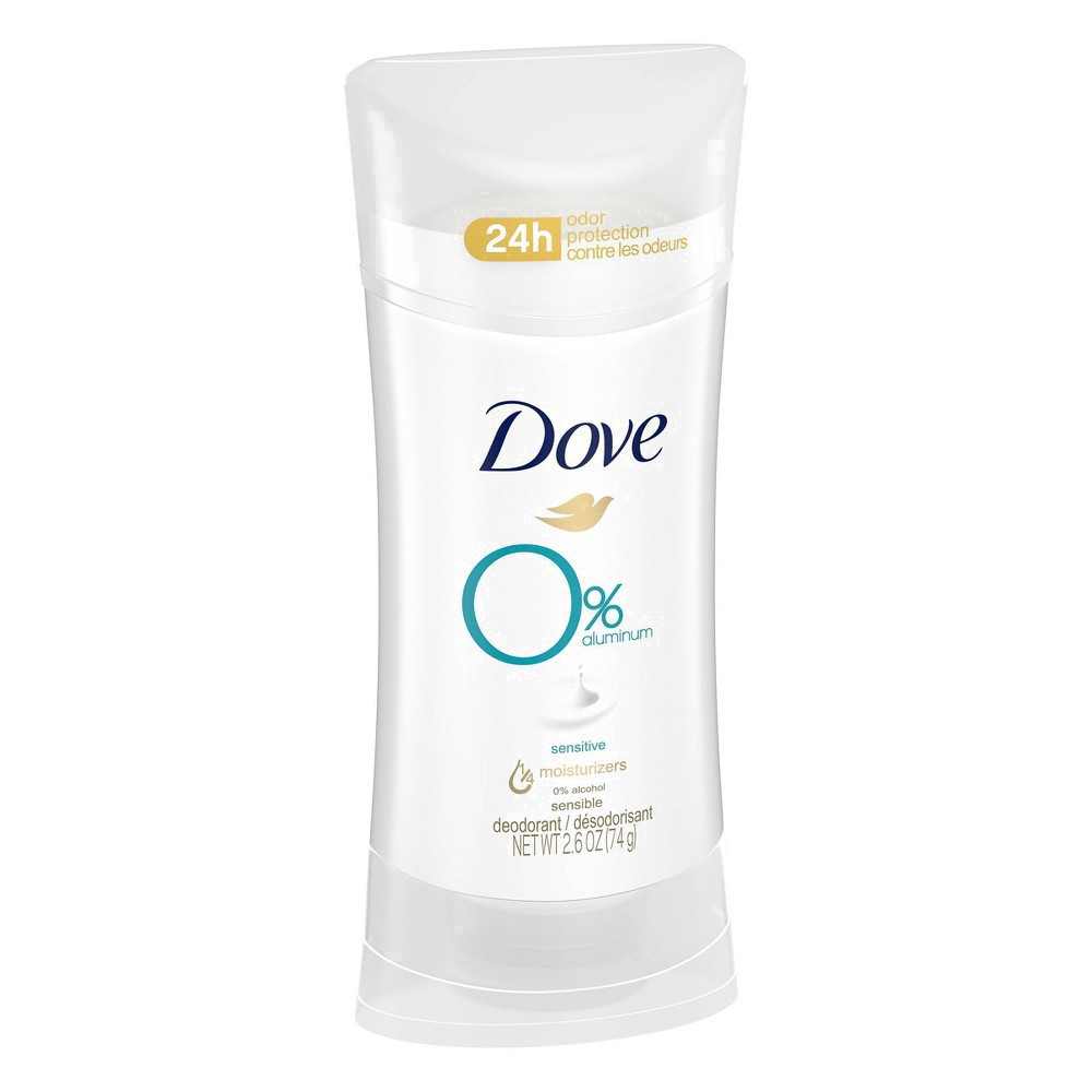 slide 76 of 81, Dove 0% Aluminum Deodorant Stick Sensitive, 2.6 oz1 Count, 2.6 oz