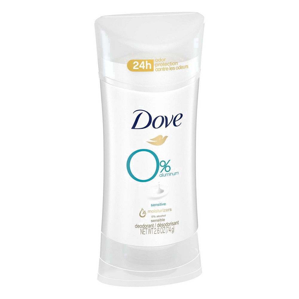 slide 3 of 81, Dove 0% Aluminum Deodorant Stick Sensitive, 2.6 oz1 Count, 2.6 oz