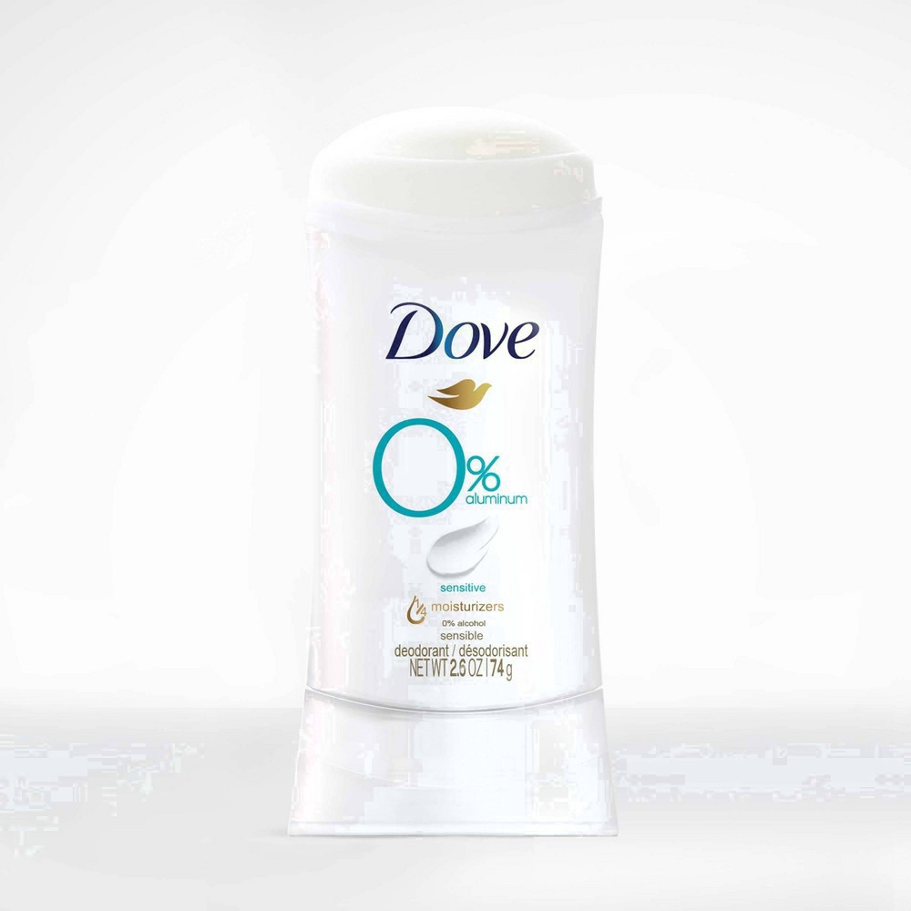 slide 71 of 81, Dove 0% Aluminum Deodorant Stick Sensitive, 2.6 oz1 Count, 2.6 oz