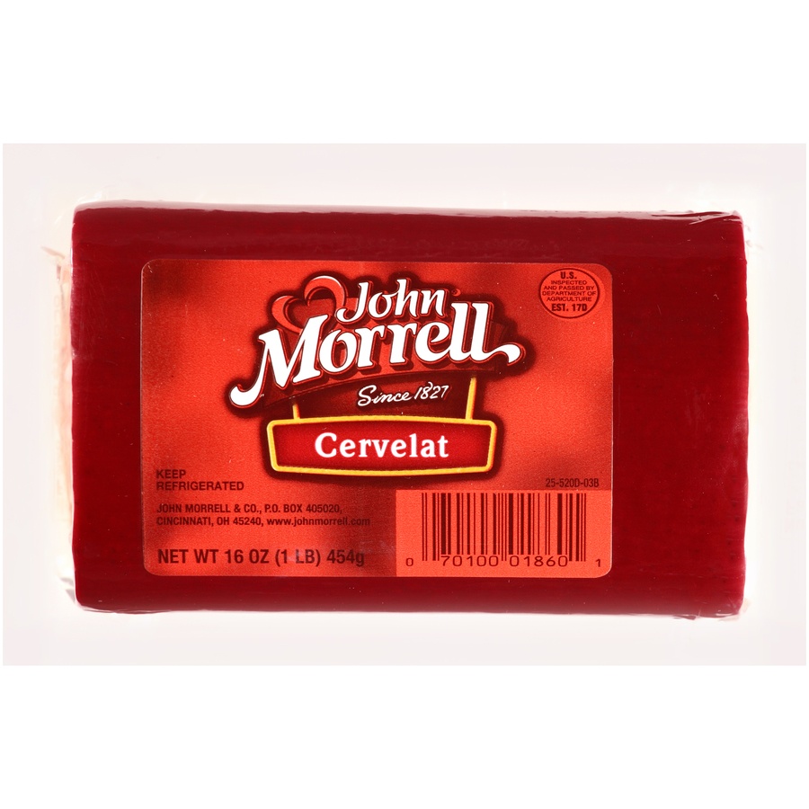 slide 1 of 1, John Morrell Cervelat Chunk, 16 oz