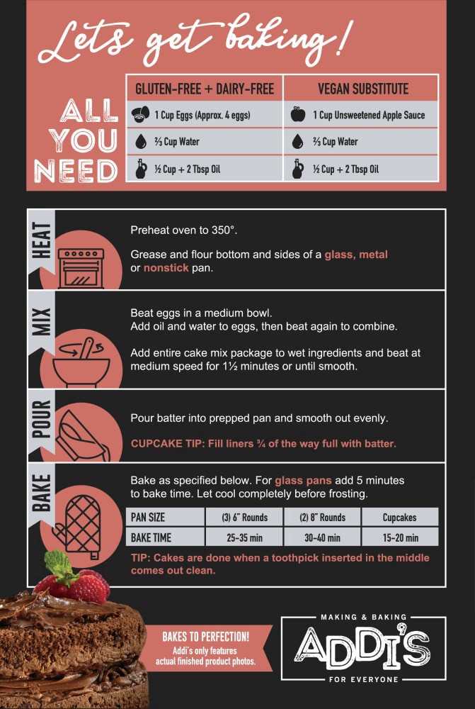 slide 3 of 3, Addi's Moist Chocolate Cupcake & Cake Mix, 23 oz