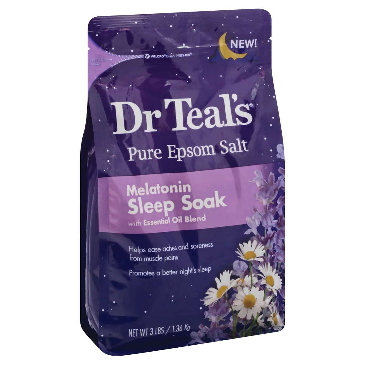 Dr. Teal's Melatonin Sleep Epsom Bath Soaks 48 oz Shipt