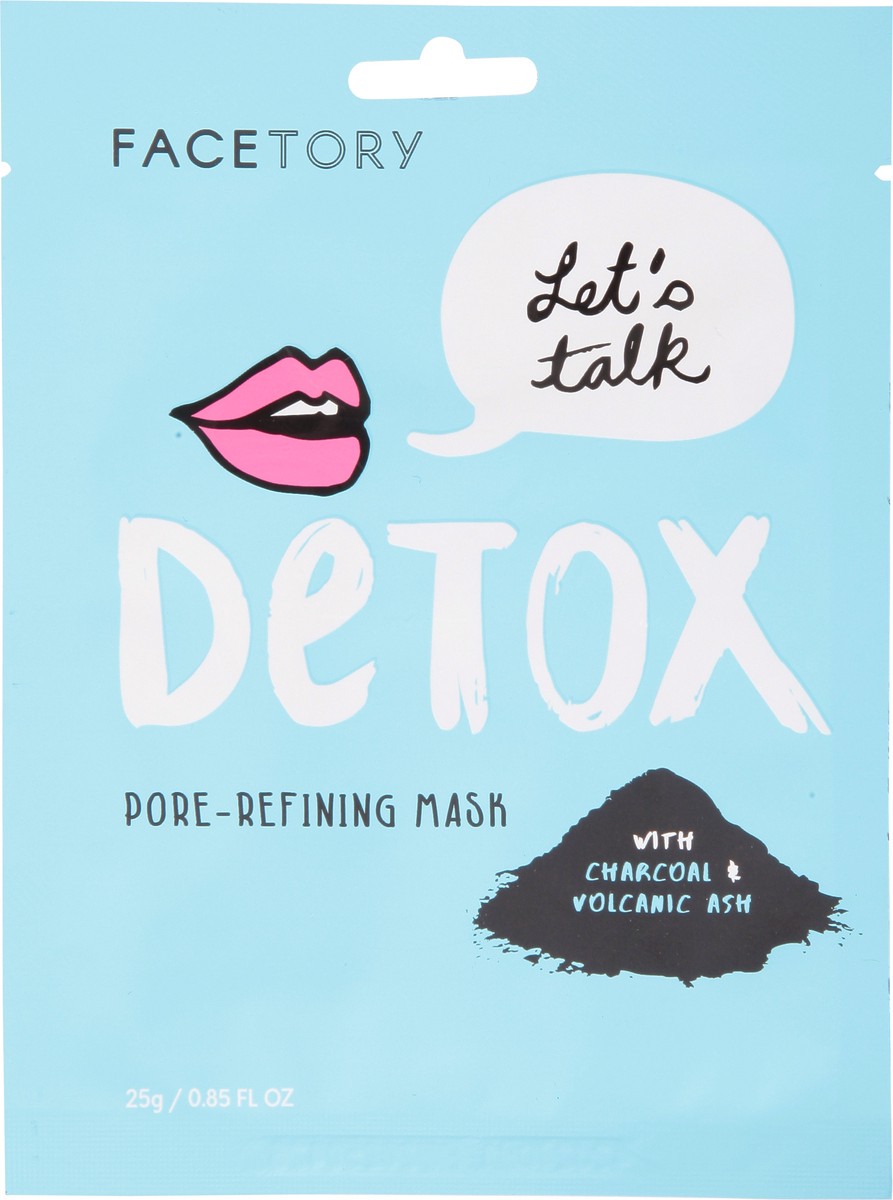 slide 2 of 12, FaceTory Detox Pore-Refining Mask with Charcoal & Volcanic Ash 0.85 fl oz, 0.85 fl oz
