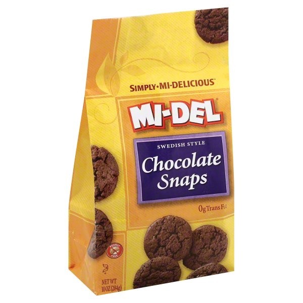 slide 1 of 4, MI-Del Cookies Chocolate Snaps, 10 oz