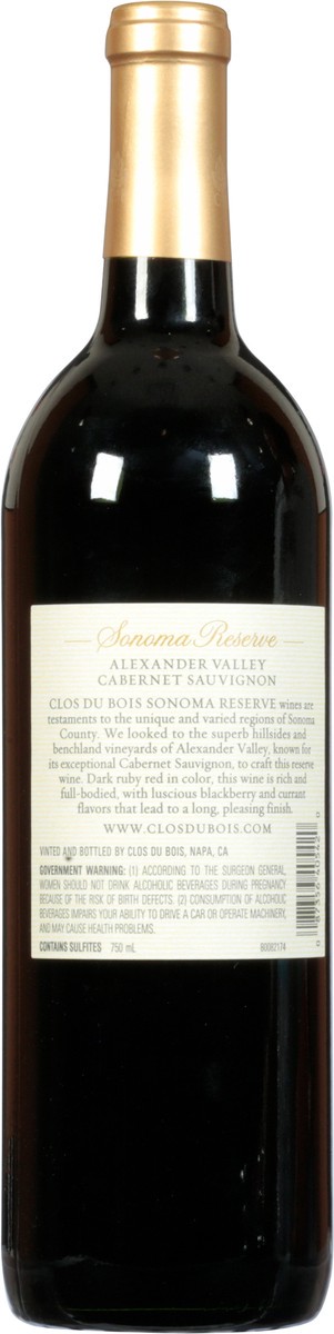 slide 6 of 9, Clos du Bois Alexander Valley Cabernet Sauvignon Red Wine - 750ml Bottle, 750 ml