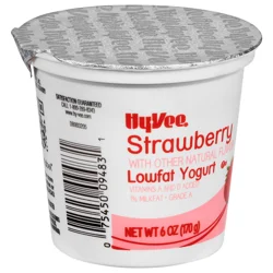 Hy-Vee Strawberry Lowfat Yogurt