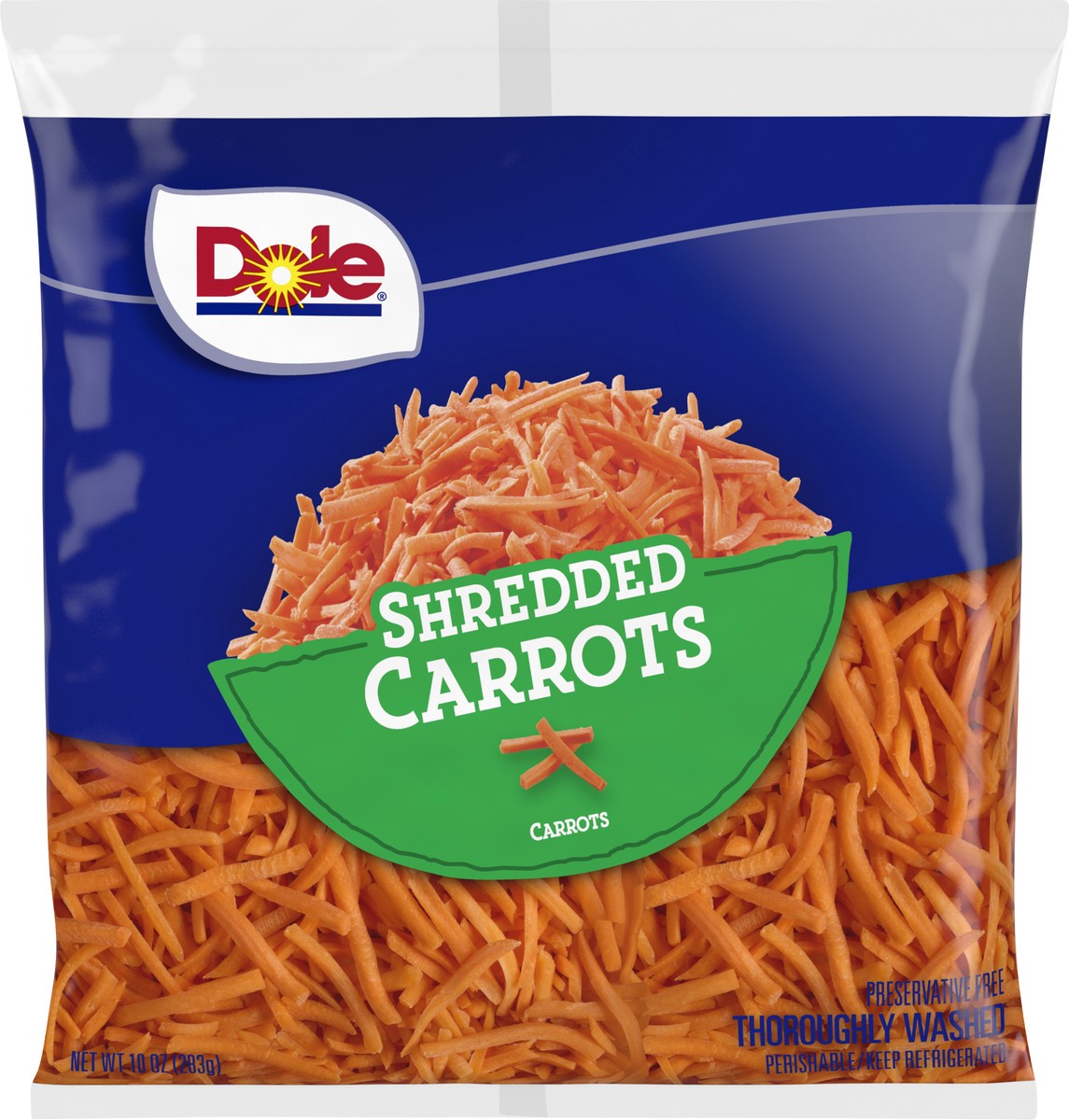 slide 5 of 6, Dole Shredded Carrots 10 oz, 10 oz