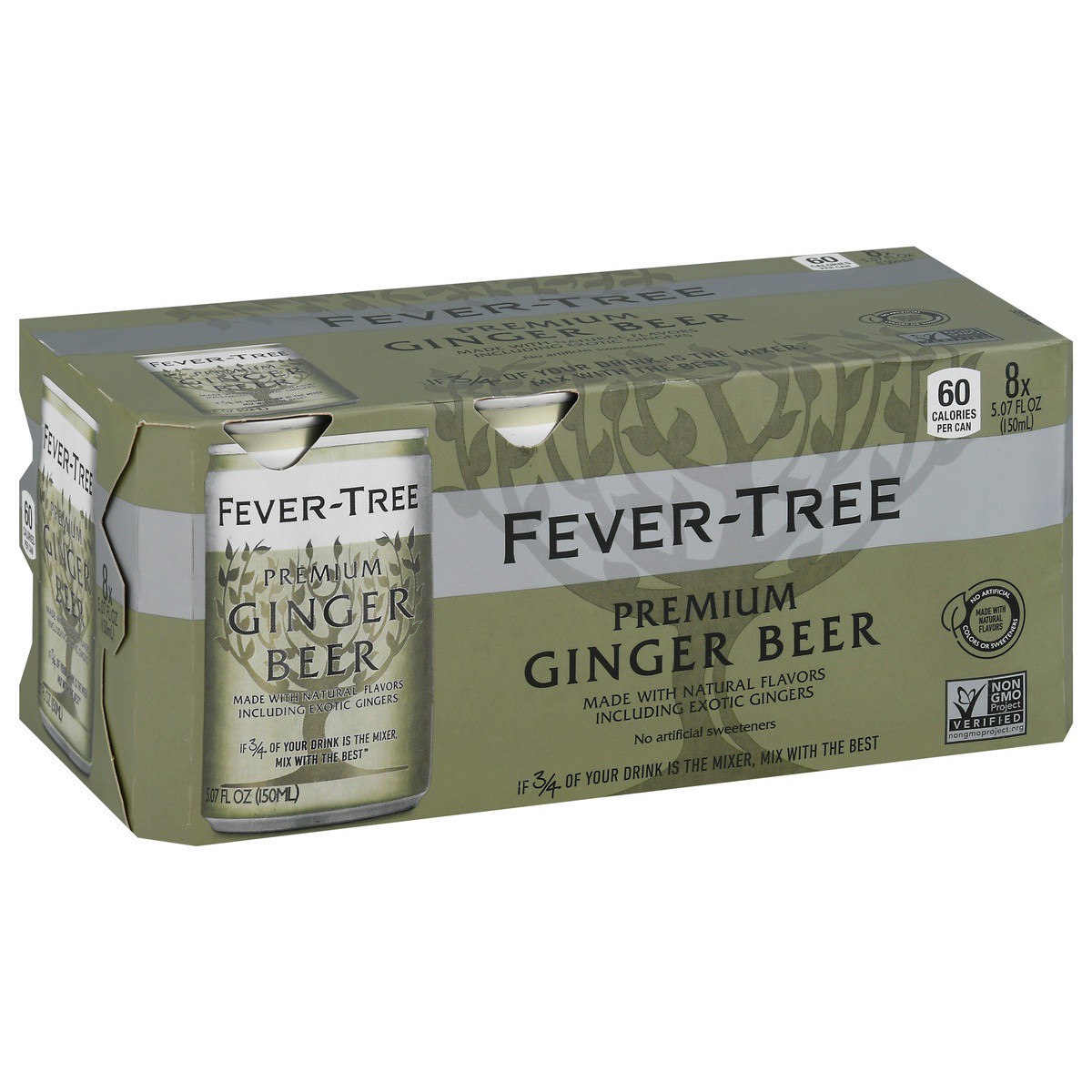 slide 7 of 9, Fever-Tree Fever Tree Ginger Beer - 40.56 oz, 8 ct; 5.08 oz