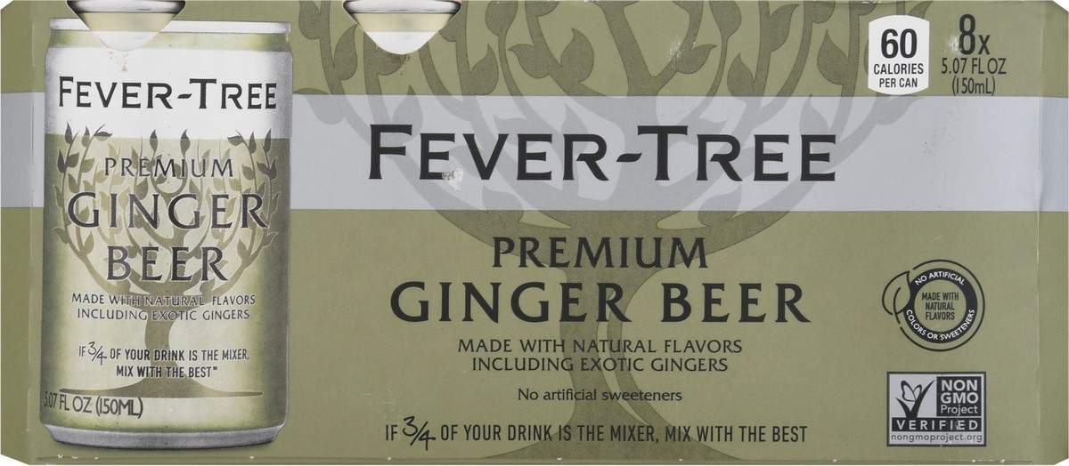 slide 6 of 9, Fever-Tree Fever Tree Ginger Beer - 40.56 oz, 8 ct; 5.08 oz