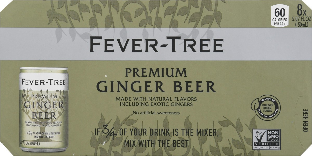slide 3 of 9, Fever-Tree Fever Tree Ginger Beer - 40.56 oz, 8 ct; 5.08 oz