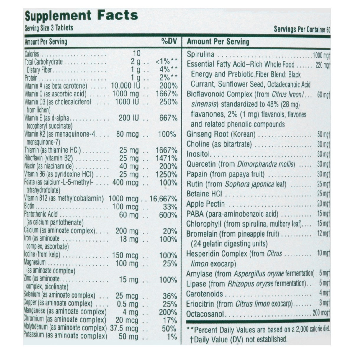 slide 11 of 12, Nature's Plus Source of Life Tablets Multi-Vitamin & Mineral Supplement 180 ea, 180 ct