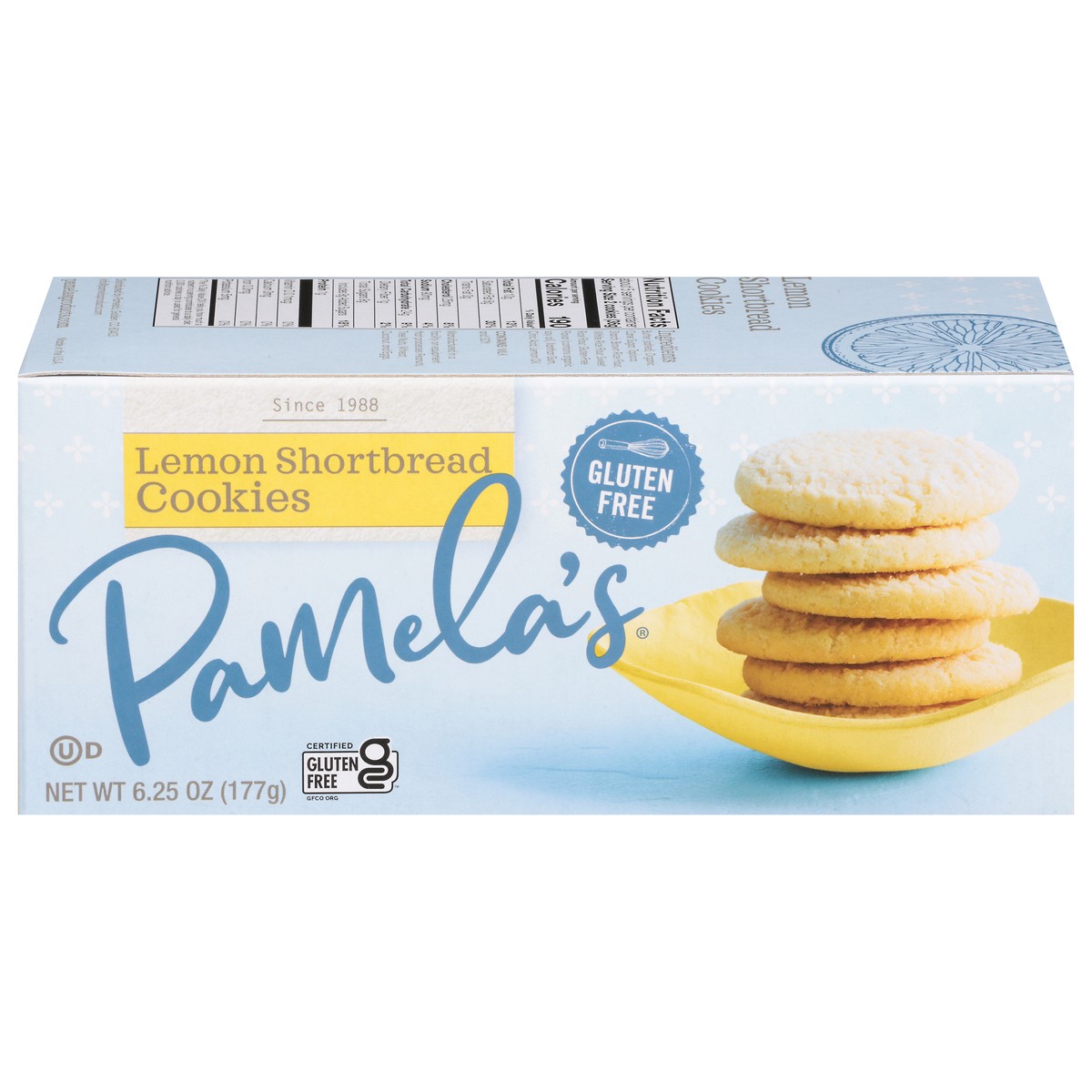 slide 12 of 16, Pamela's Pamelas Cookies Lemon Shortbread - 6 Oz, 6 oz