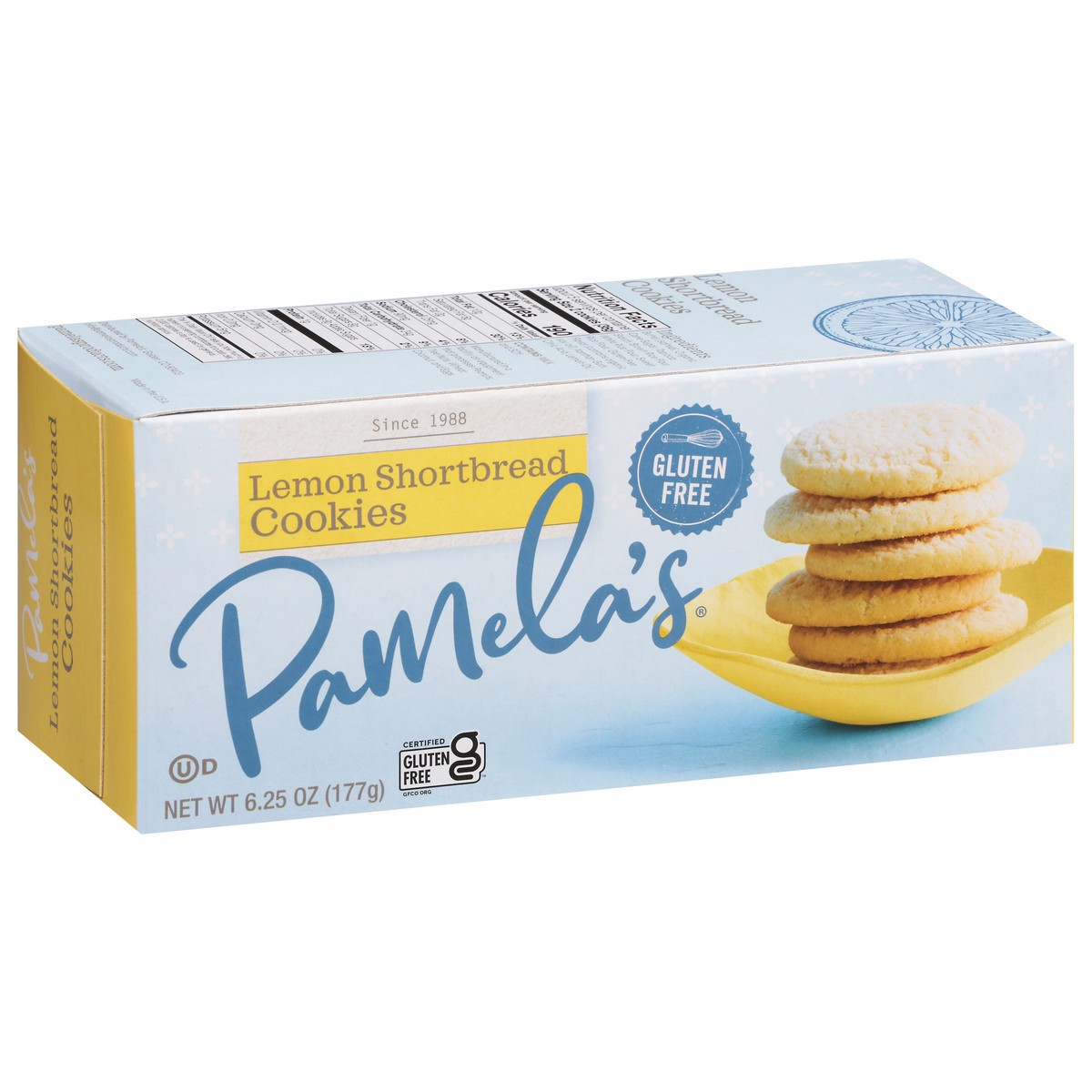 slide 13 of 16, Pamela's Pamelas Cookies Lemon Shortbread - 6 Oz, 6 oz
