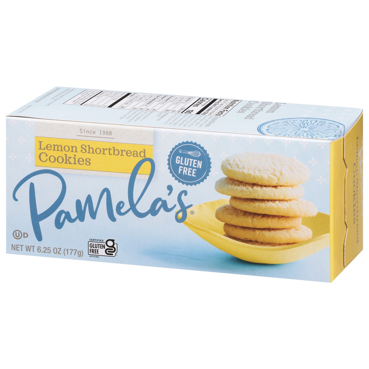 slide 5 of 16, Pamela's Pamelas Cookies Lemon Shortbread - 6 Oz, 6 oz