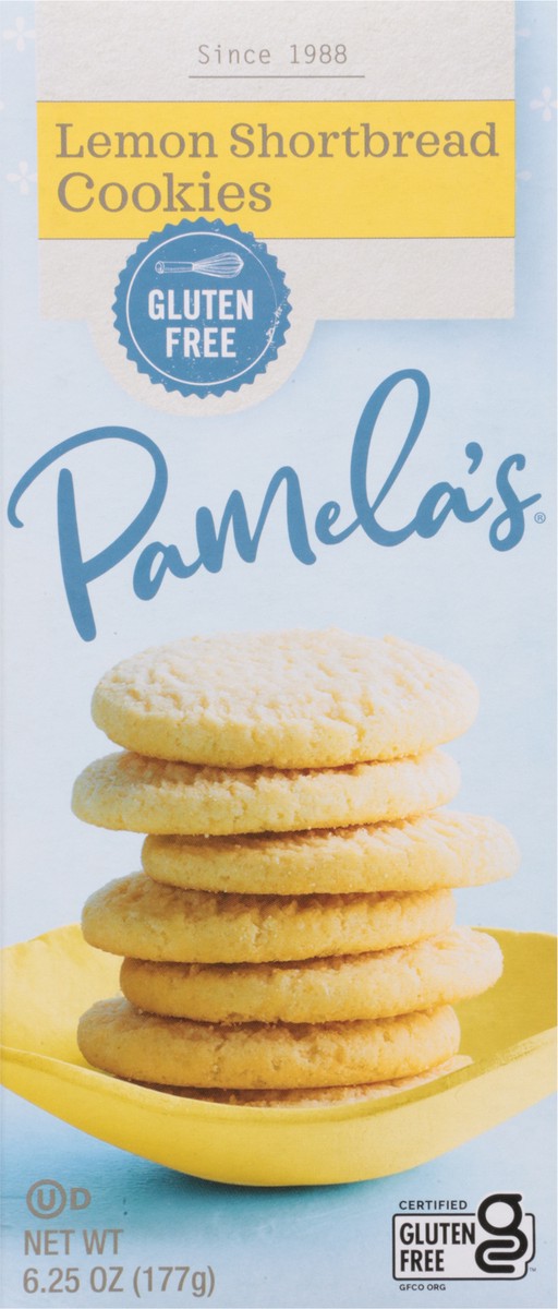 slide 10 of 16, Pamela's Pamelas Cookies Lemon Shortbread - 6 Oz, 6 oz