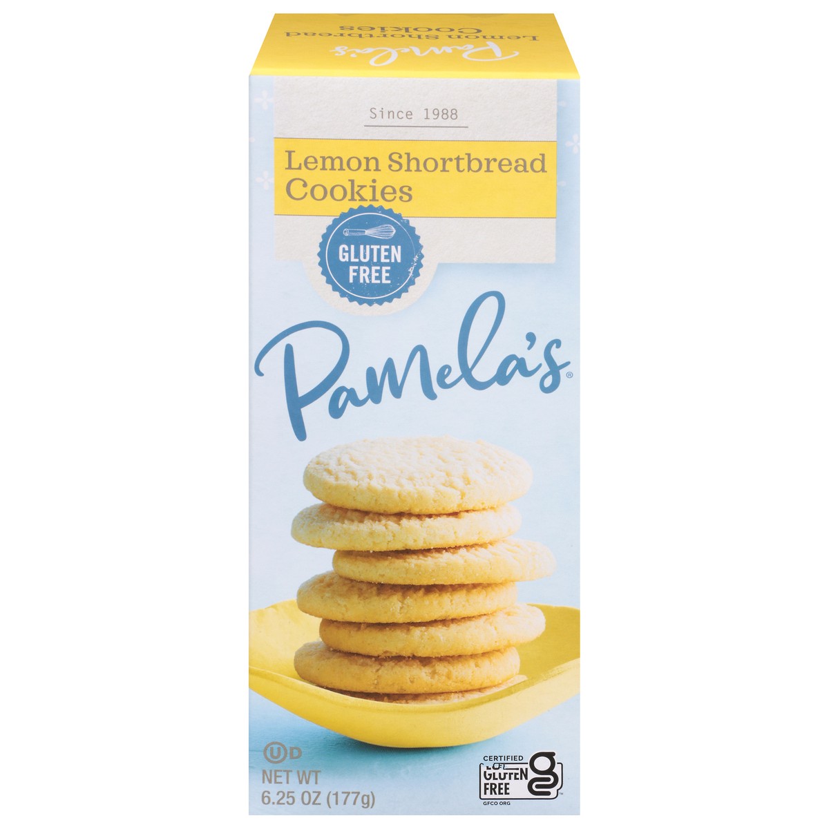 slide 1 of 1, Pamela's Lemon Shortbread, 6.25 oz