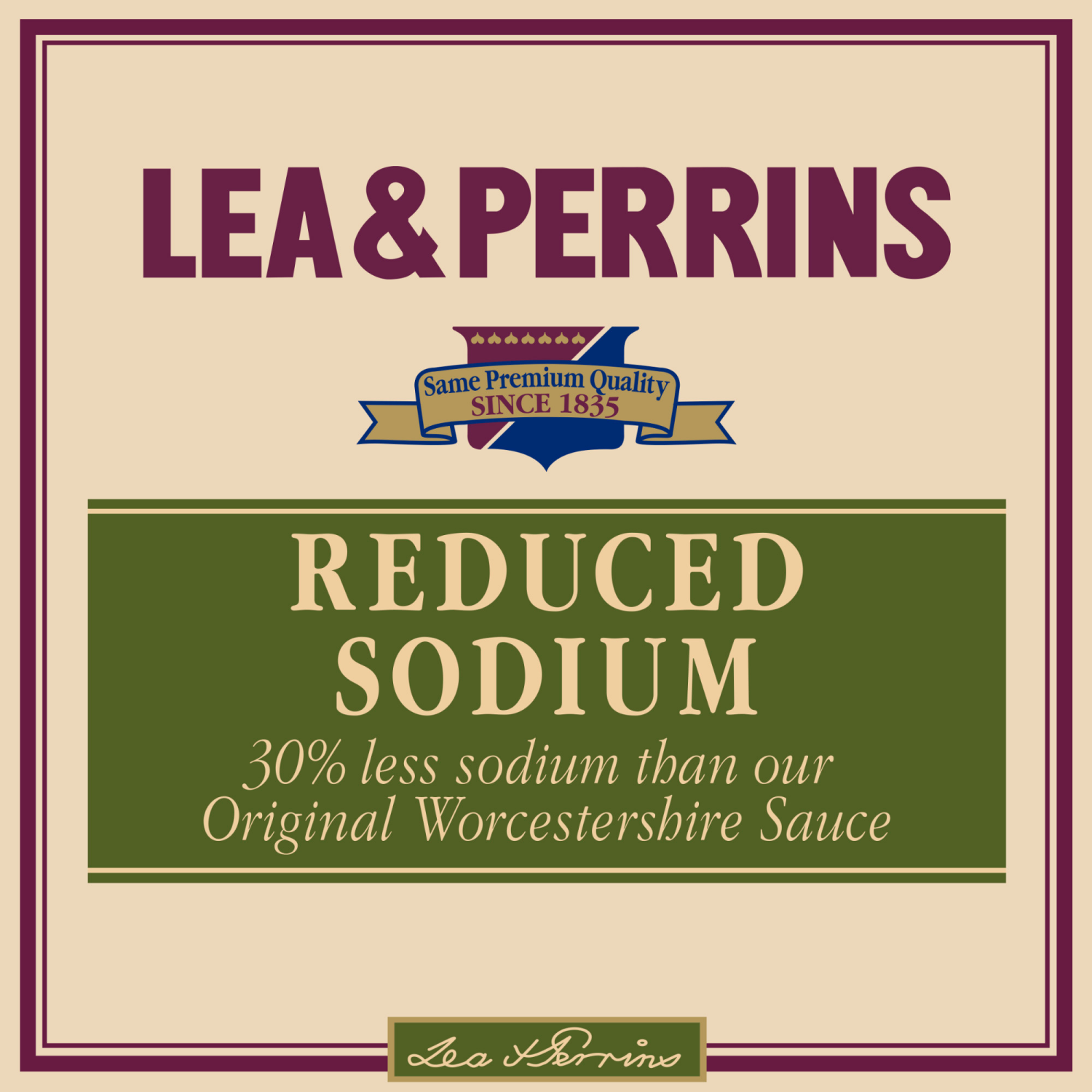 slide 5 of 5, Lea & Perrins Reduced Sodium Worcestershire Sauce, 10.0 fl oz Bottle, 10 fl oz