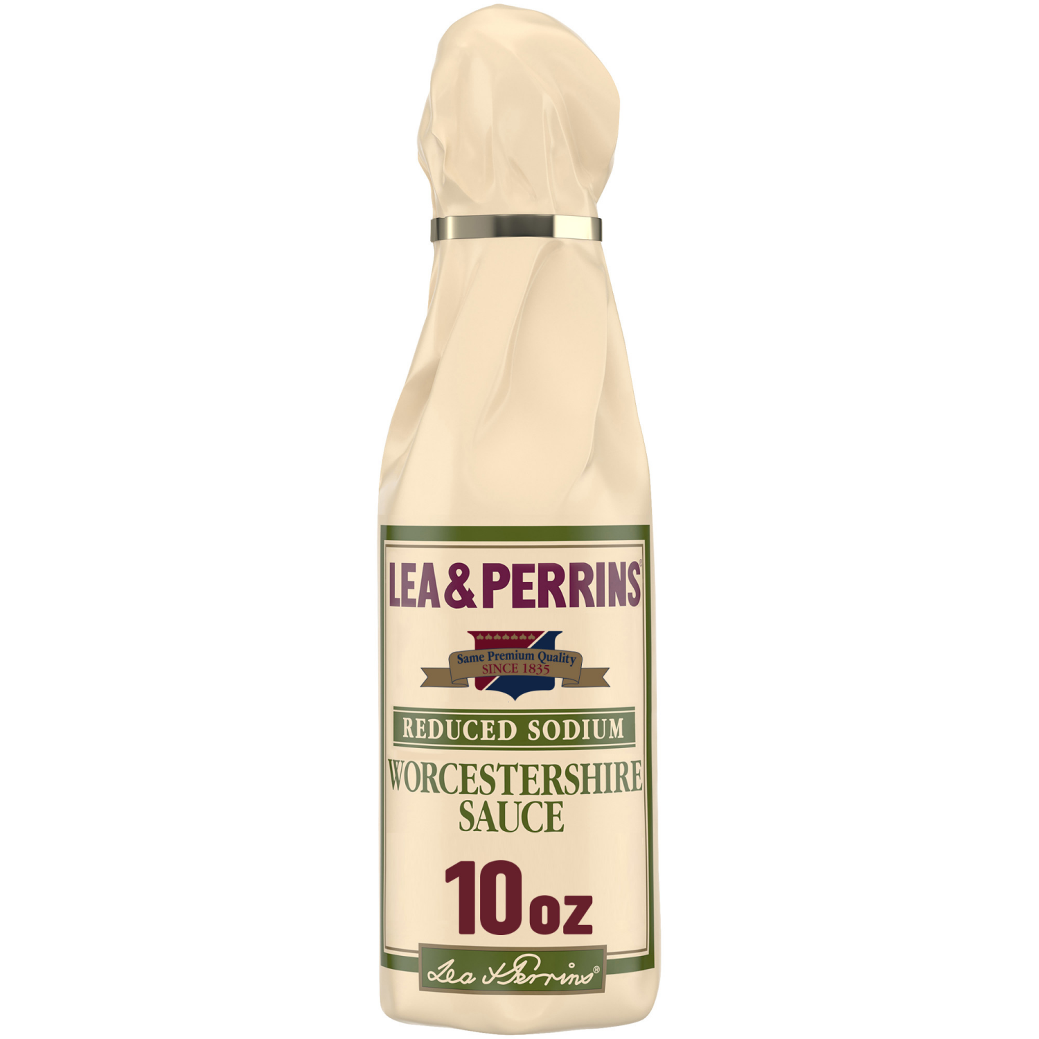 slide 1 of 5, Lea & Perrins Reduced Sodium Worcestershire Sauce, 10.0 fl oz Bottle, 10 fl oz