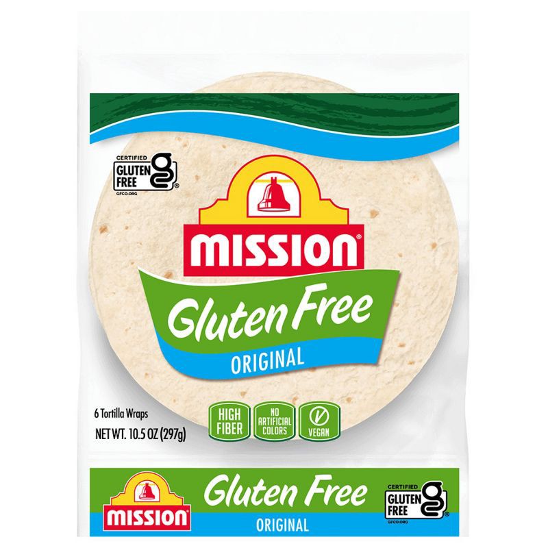 slide 1 of 10, Mission Taco Size Gluten Free Soft Original Flour Tortillas - 10.5oz/6ct, 10.5 oz; 6 ct