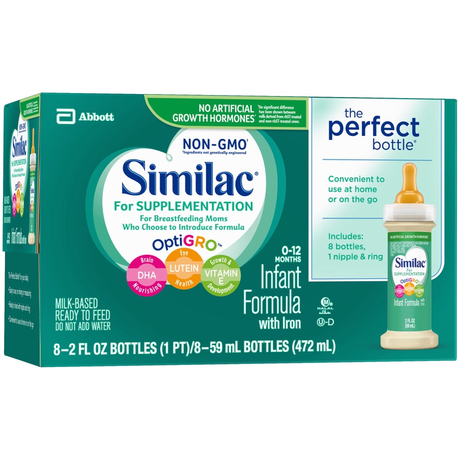 slide 3 of 7, Similac Infant Formula With Iron, 8 ct; 2 fl oz