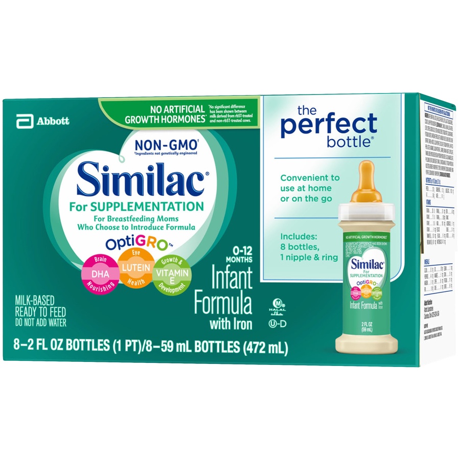 slide 4 of 7, Similac Infant Formula With Iron, 8 ct; 2 fl oz