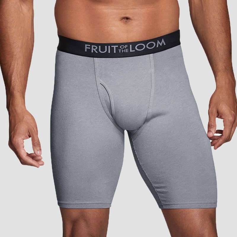 Fruit of the loom men's shop breathable long leg boxer briefs