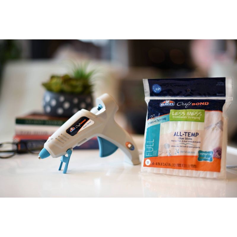 slide 4 of 5, Elmer's Craft Bond Full Size 24pk Glue Gun Sticks All-Temp: Non-Toxic, Clear, Hot Glue Sticks for Glue Gun, 24 ct