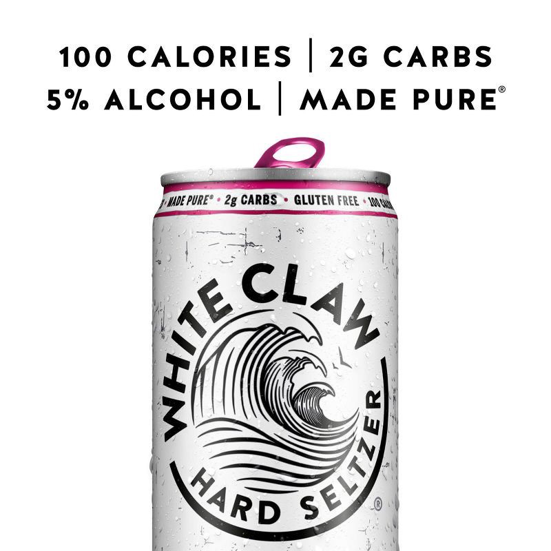 slide 2 of 9, White Claw Hard Seltzer Variety Pack - 12pk/12 fl oz Slim Cans, 12 ct; 12 fl oz