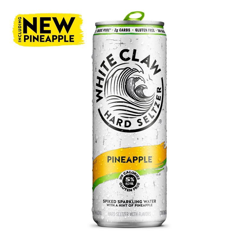 slide 4 of 9, White Claw Hard Seltzer Variety Pack - 12pk/12 fl oz Slim Cans, 12 ct; 12 fl oz