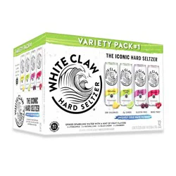White Claw Hard Seltzer Variety Pack - 12pk/12 fl oz Slim Cans