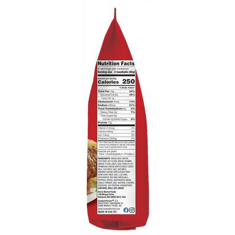 slide 6 of 6, Cooked Perfect Angus Beef Meatballs - Frozen - 18oz, 18 oz