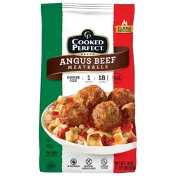 Cooked Perfect Angus Beef Meatballs - Frozen - 18oz