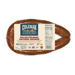 Coleman Natural Polish Kielbasa Pork Sausage