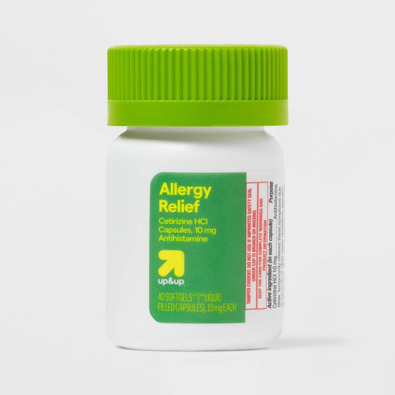 slide 4 of 4, Cetirizine HCL/ Allergy Relief Softgels - 40ct - up&up™, 40 ct