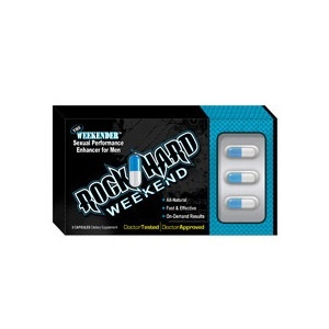 slide 1 of 1, RockHard Weekend 72 Hours Sexual Performance Enhancer For Men, 3 ct