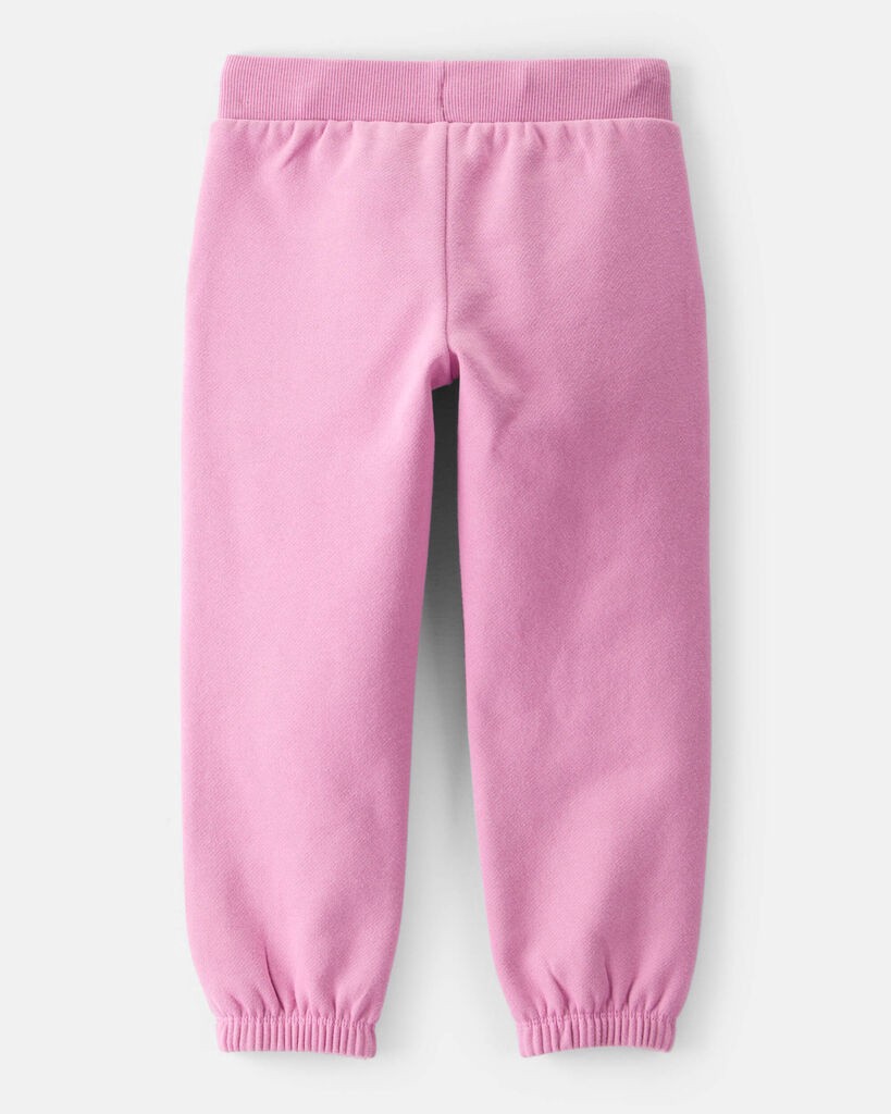 slide 2 of 3, Carter's Carters Toddler Girl Cotton Joggers - Pink Pink 4T, 1 ct