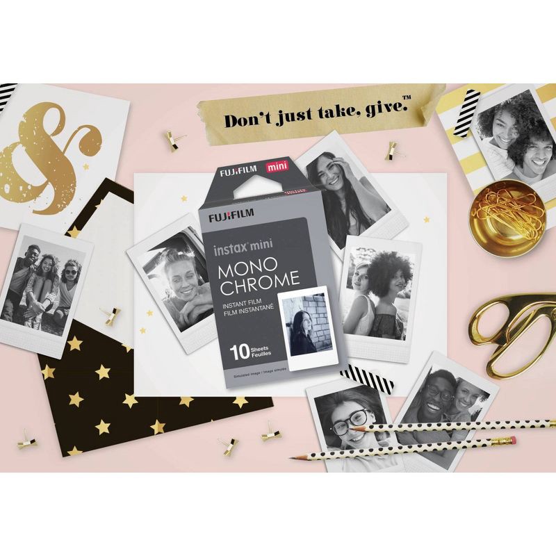 slide 4 of 4, Fujifilm INSTAX MINI Monochrome Instant Film, 1 ct