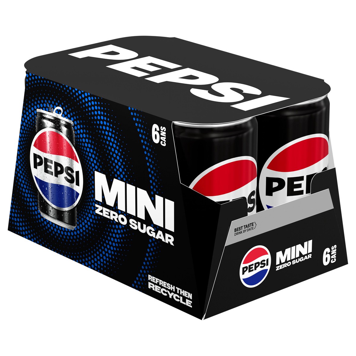 slide 4 of 10, Pepsi Zero Sugar Mini Soda Cola 7.5 Fl Oz 6 Count, 6 ct; 7.5 fl oz