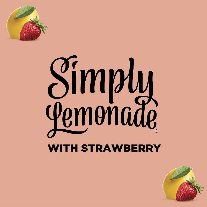 slide 3 of 10, Simply Beverages Simply Lemonade with Strawberry Juice - 52 fl oz, 52 fl oz