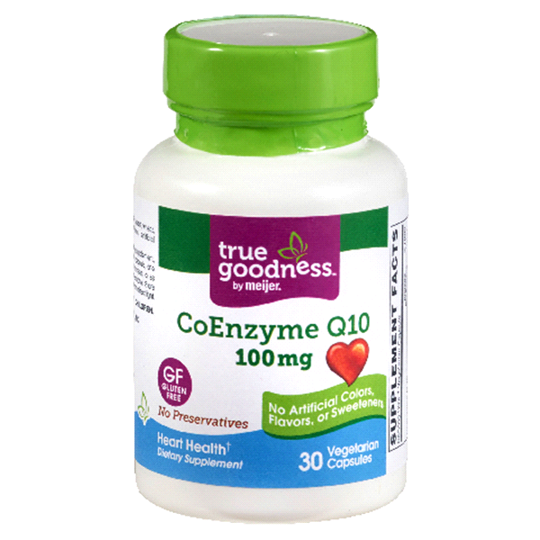 slide 1 of 1, True Goodness CoEnzyme Q10 100mg Vcap, 30 ct