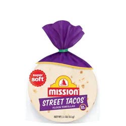 Mission Street Taco Size Super Soft Flour Tortillas - 11oz/12ct