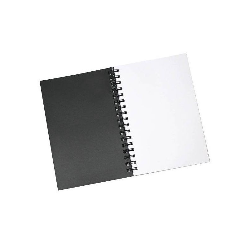 slide 3 of 3, Ucreate Sketch Paper 9"x6" 75 Sheet: Twin-Wire Binding, Flexible Cover, 75 Pages, Acid-Free, Blank Notebook for All Ages, 1 ct