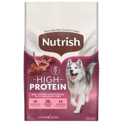 Rachael Ray Nutrish High Protein Real Beef, Potato and Peas Recipe With Venison and Lamb Dry Dog Food - 23lbs