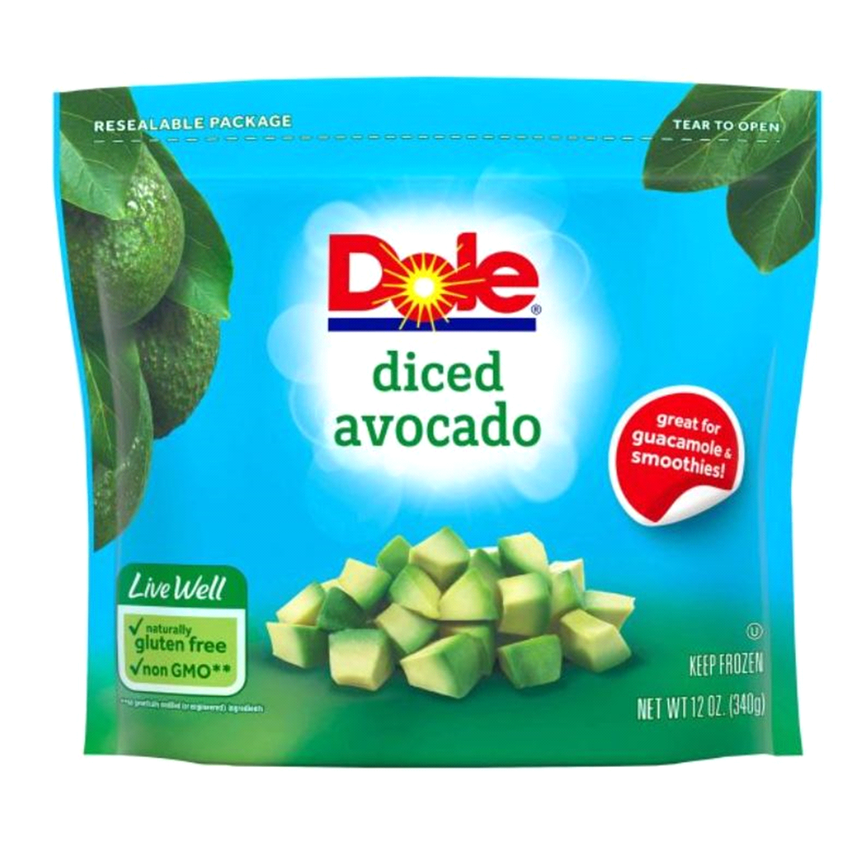 slide 1 of 1, Dole Diced Avocado, 12 oz