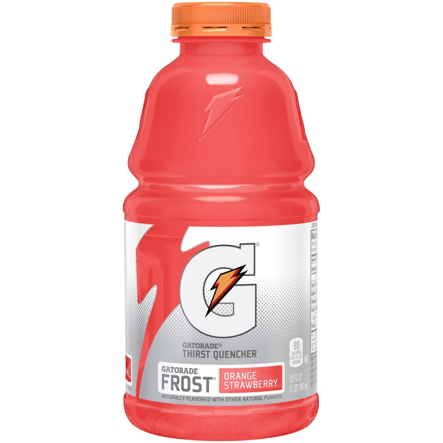 slide 1 of 4, The Gatorade Company Frost Orange Strawberry Thirst Quencher Sports Drink, 32 fl oz