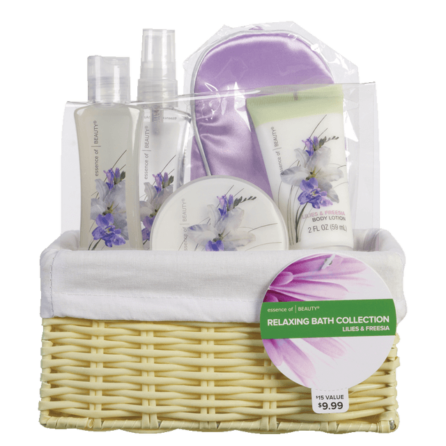 slide 1 of 1, Essence of Beauty Bath Spa Gift Basket, 1 ct