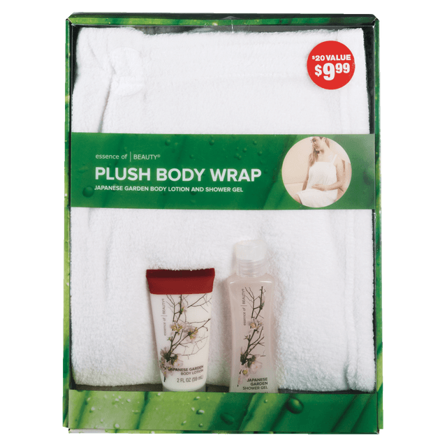 slide 1 of 1, Essence of Beauty Plush Bath Wrap, 1 ct
