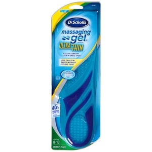 slide 1 of 1, Dr. Scholl's Massaging Gel Men's Ultra Thin Insoles, 1 Pr, 2 ct