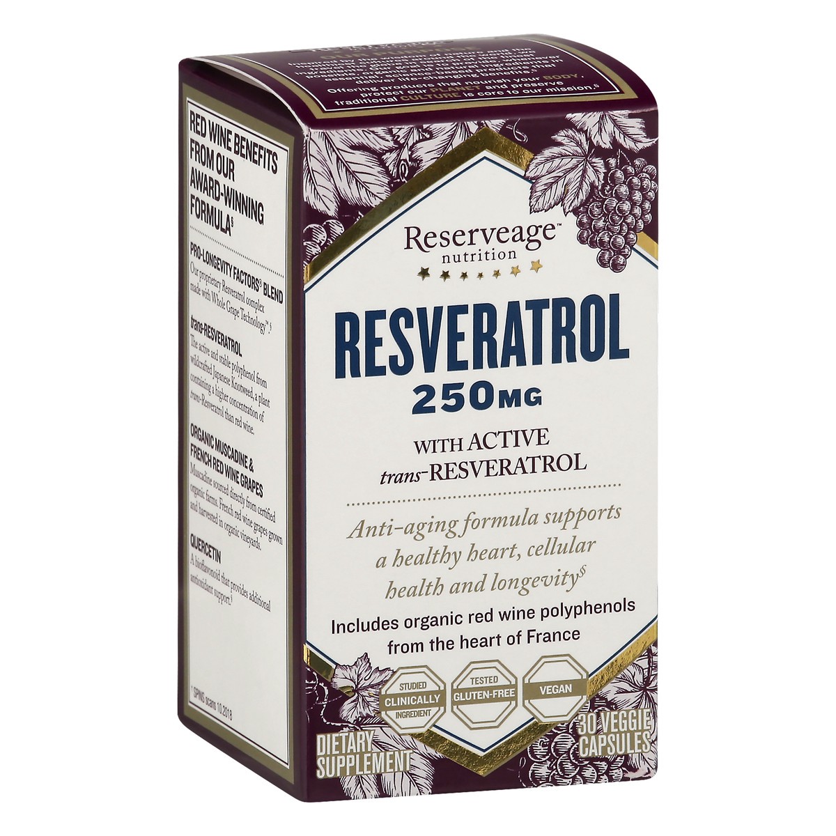 slide 4 of 9, Reserveage Resveratrol, 30 ct