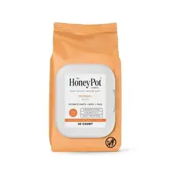 The Honey Pot Company, Normal Feminine Cleansing Wipes, Intimate Parts, Body or Face - 30ct